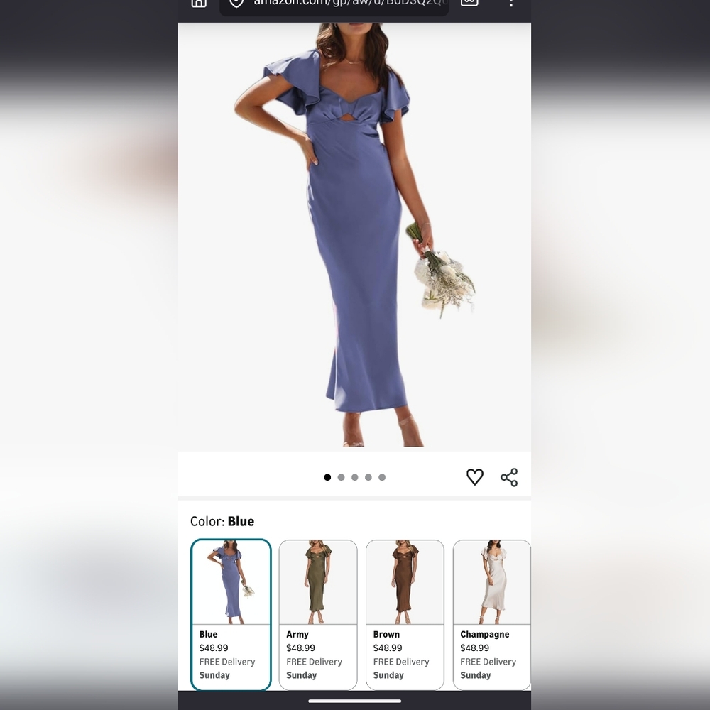 Satin flutter sleeve